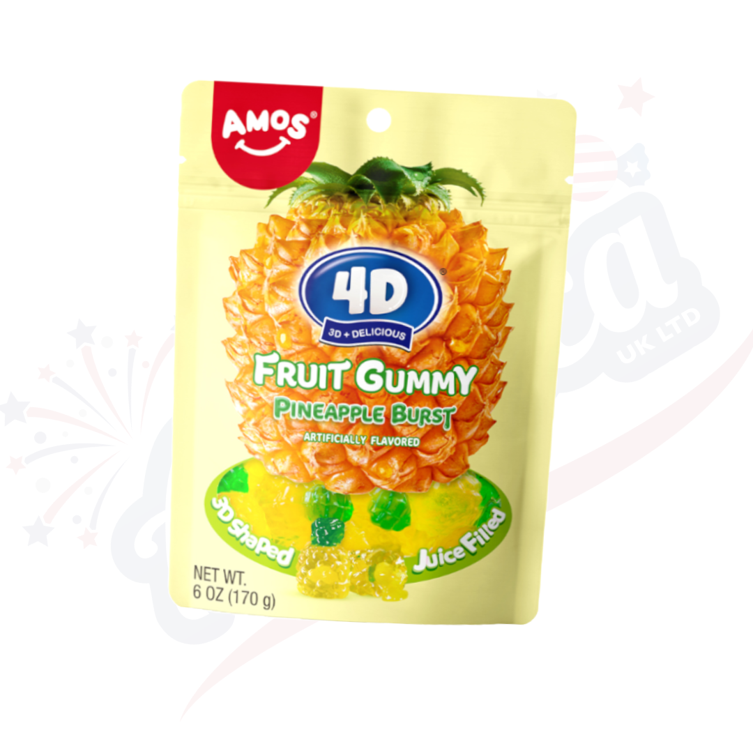 Amos 4D Gummies Pineapple 170g