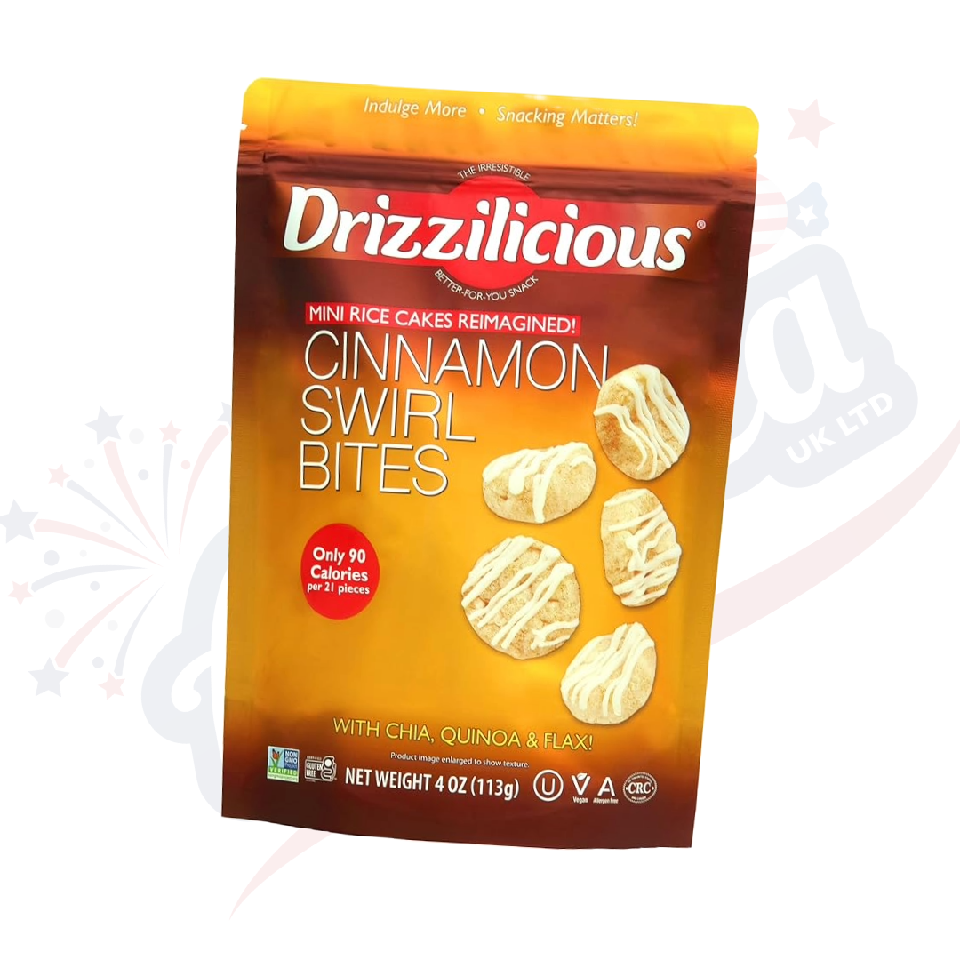 Drizzilicious Mini Rice Cakes Cinnamon Swirl 113g