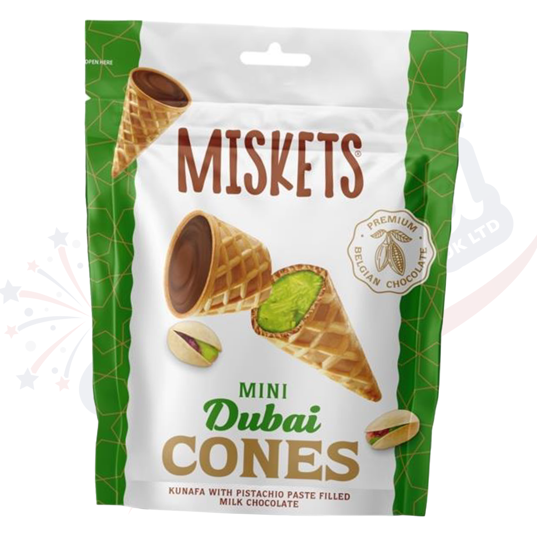 Miskets Dubai Chocolate Pistachio & Kunafa Mini Cones 50g