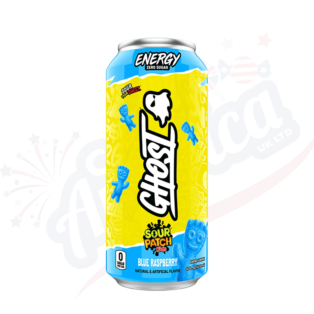 Ghost Energy Blue Raspberry Sour Patch 473ml