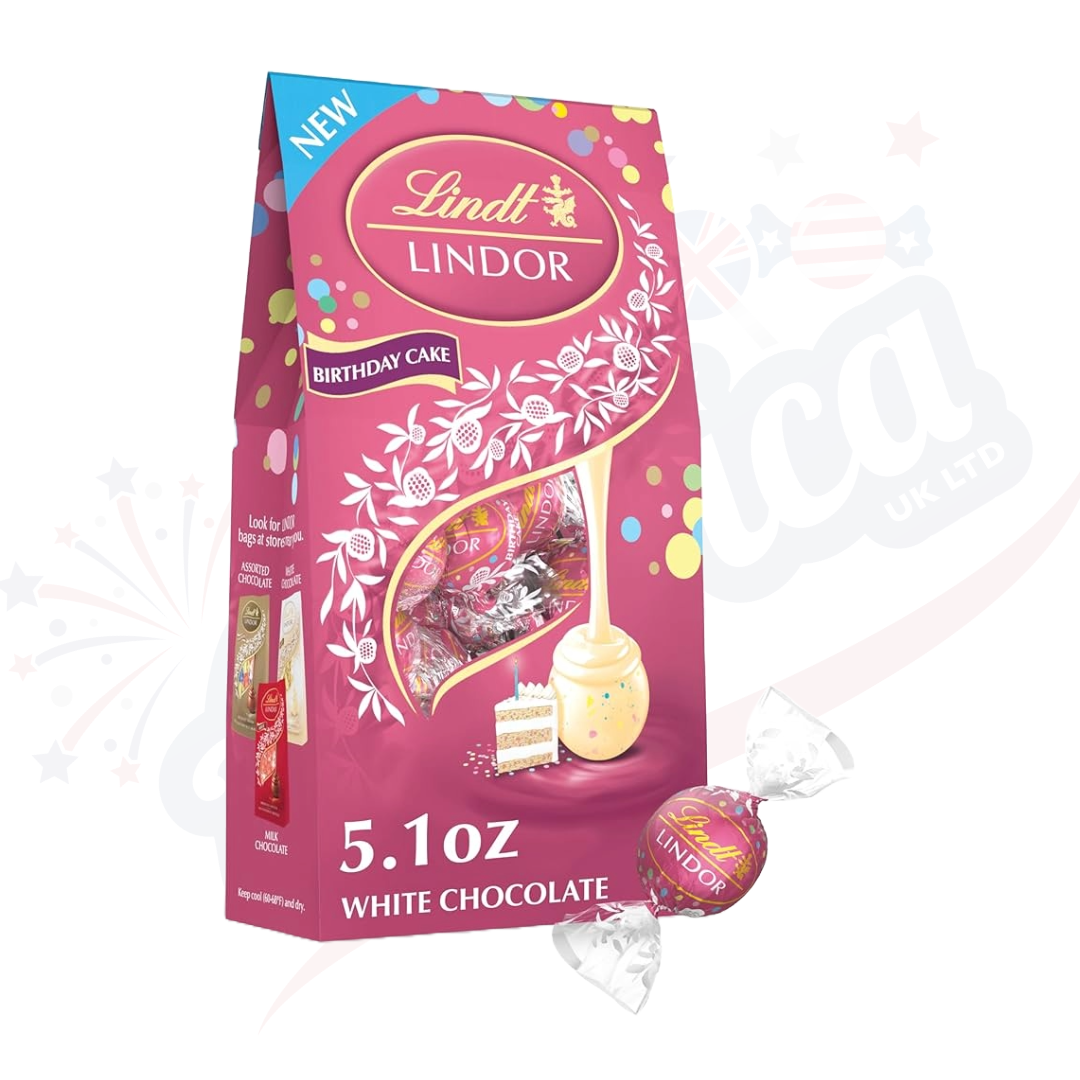 Lindt Lindor White Chocolate Birthday Cake 144g