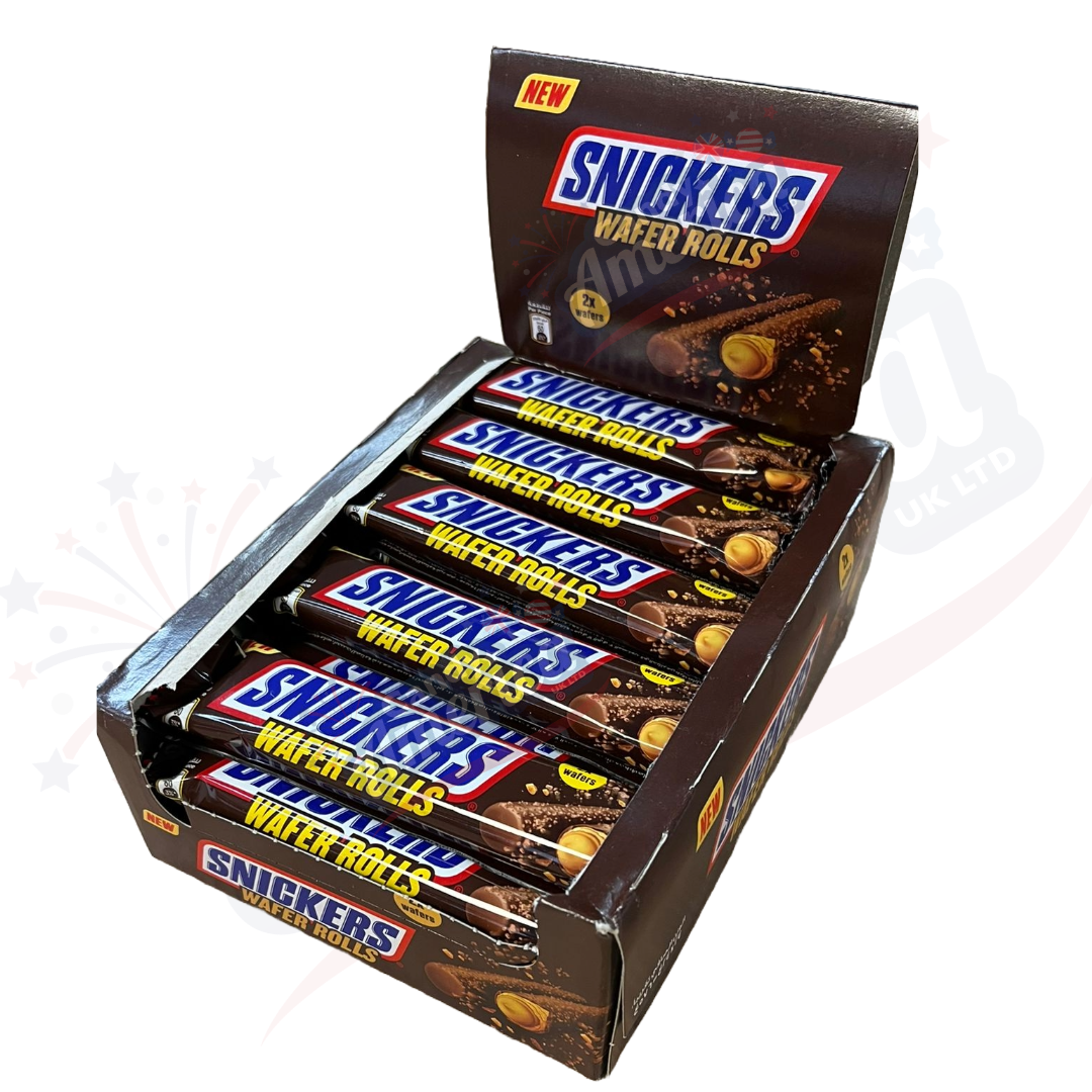 Snickers Wafer Rolls 6 X 22.5g (2 Sticks Per Pack) - Crispy Chocolate