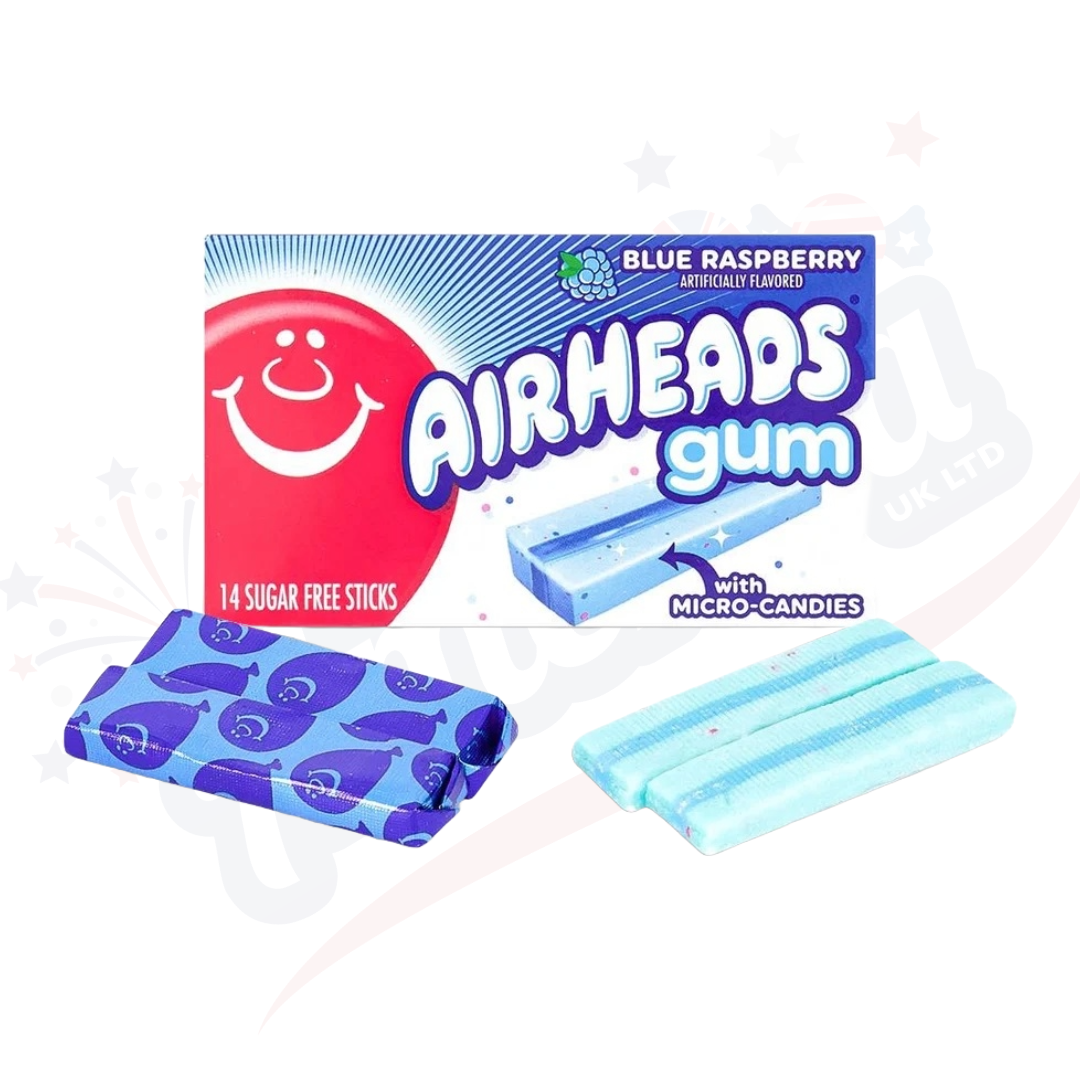 Airheads Gum Blue Raspberry 14 Sticks