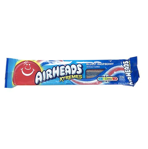 Airheads Xtreme Bluest Raspberry Belts 57g