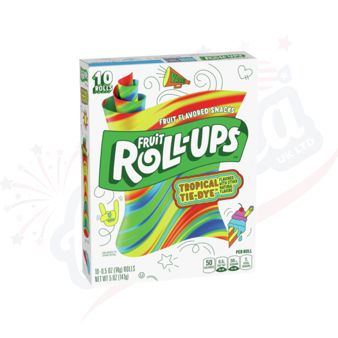 Fruit Roll Ups Tropical Tie-Dye 10 Pack 141g