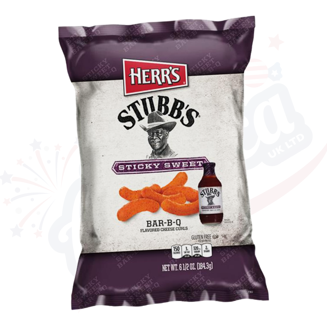 Herrs x Stubbs Sticky Sweet BBQ Sauce Cheese Curls 170g