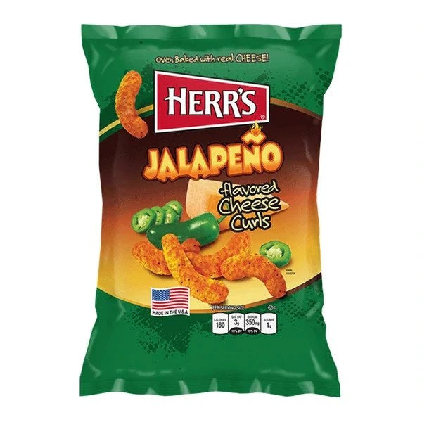 Herrs Jalapeno Cheese Curls 28g