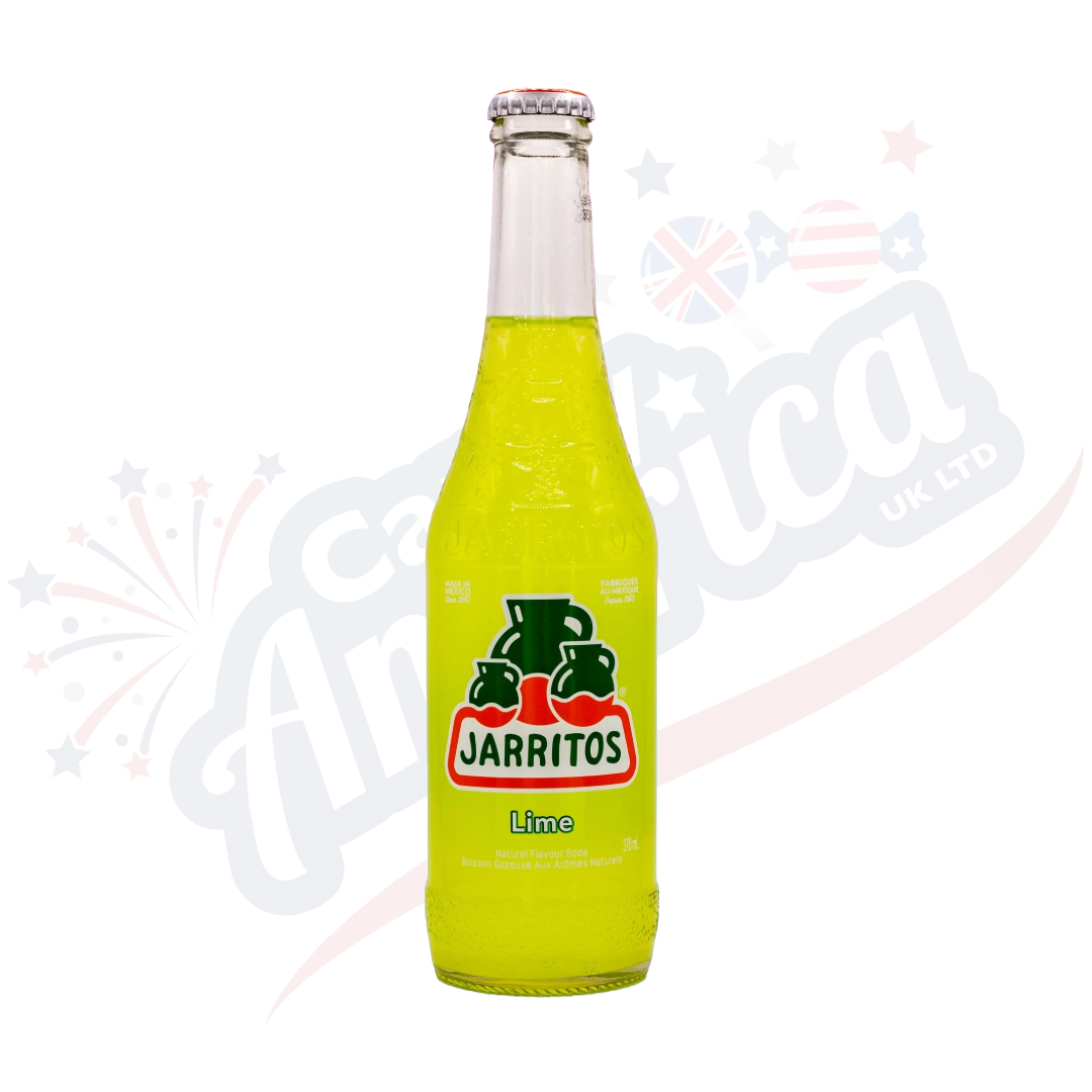 Jarritos Lime Soda 370ml Glass Bottle (Mexico) – Candy America