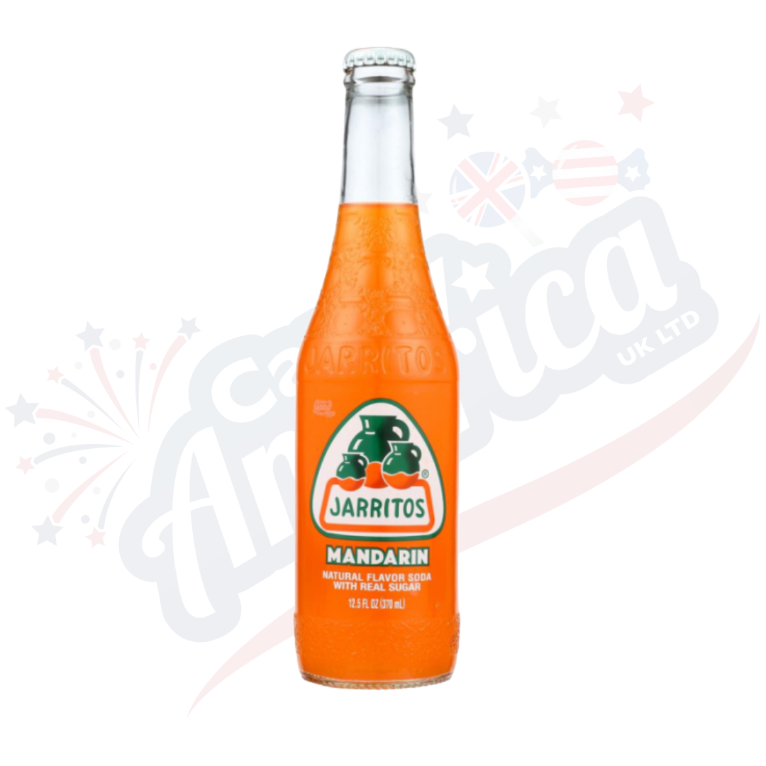 Jarritos Mandarin Soda 370ml Glass Bottle Mexico