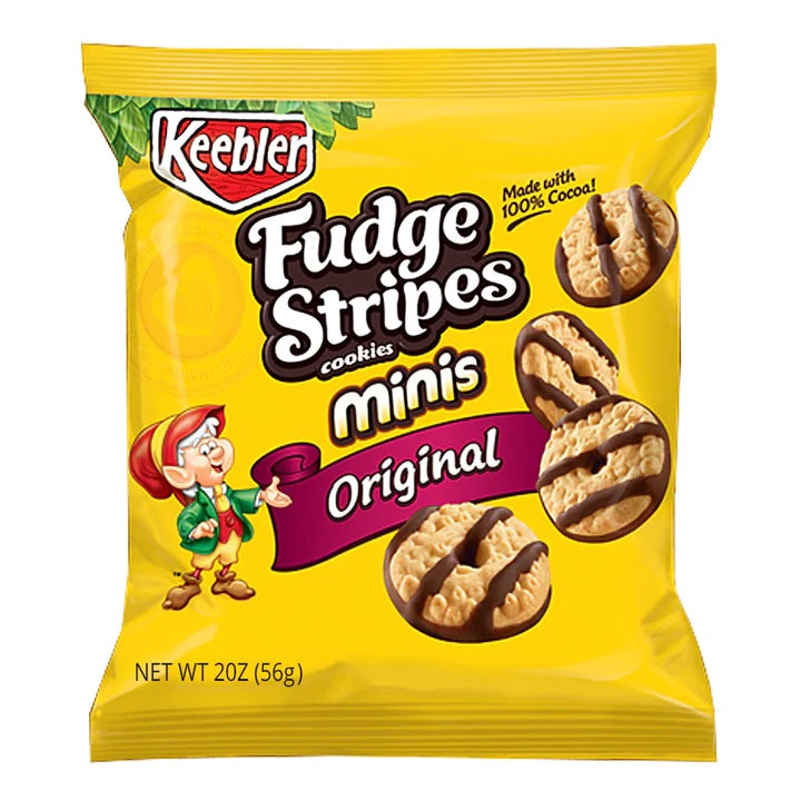 Keebler Fudge Stripe Mini Cookies 56g