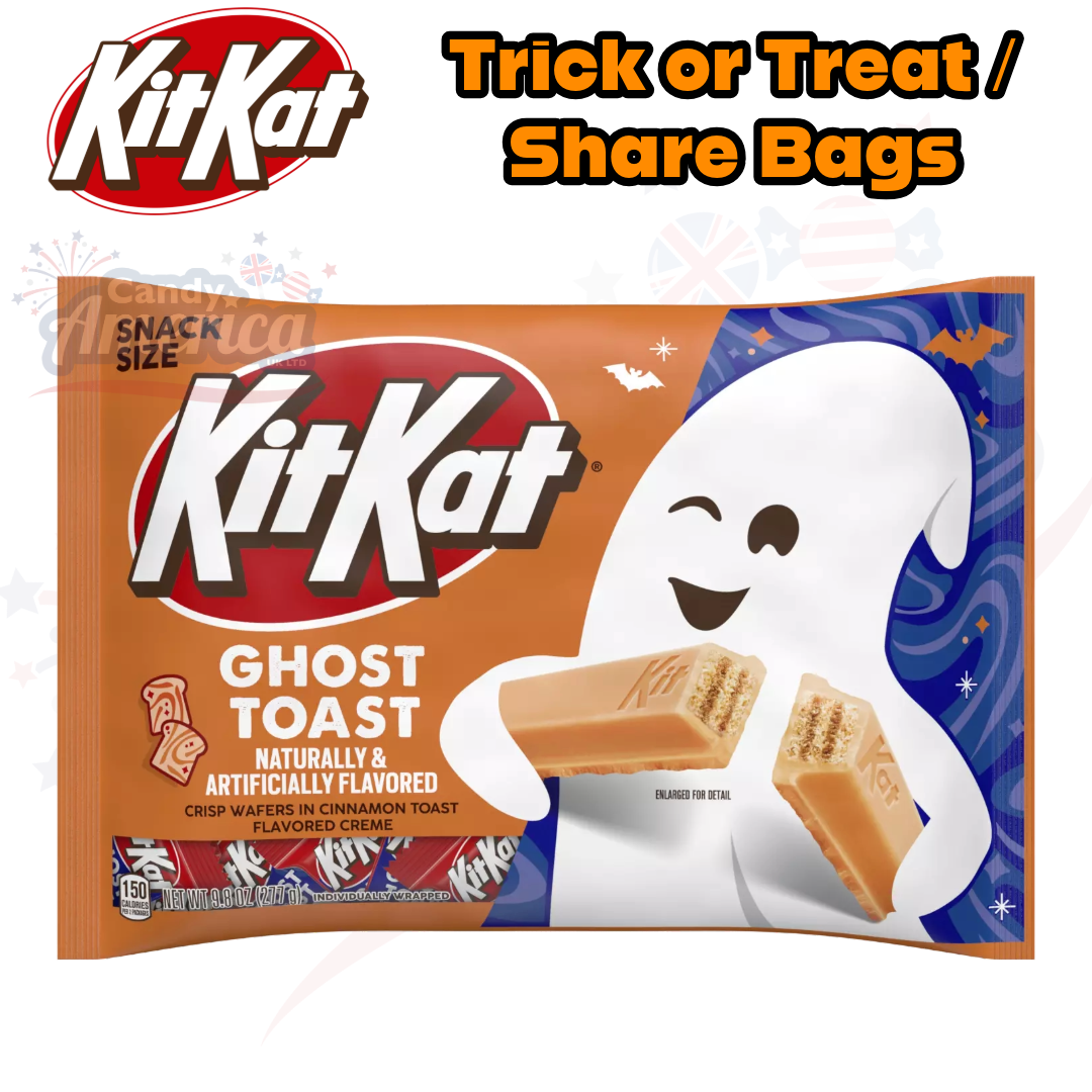 Halloween Kit Kat Mini Ghost Toast Share Bag (Approx. 20 Bars)