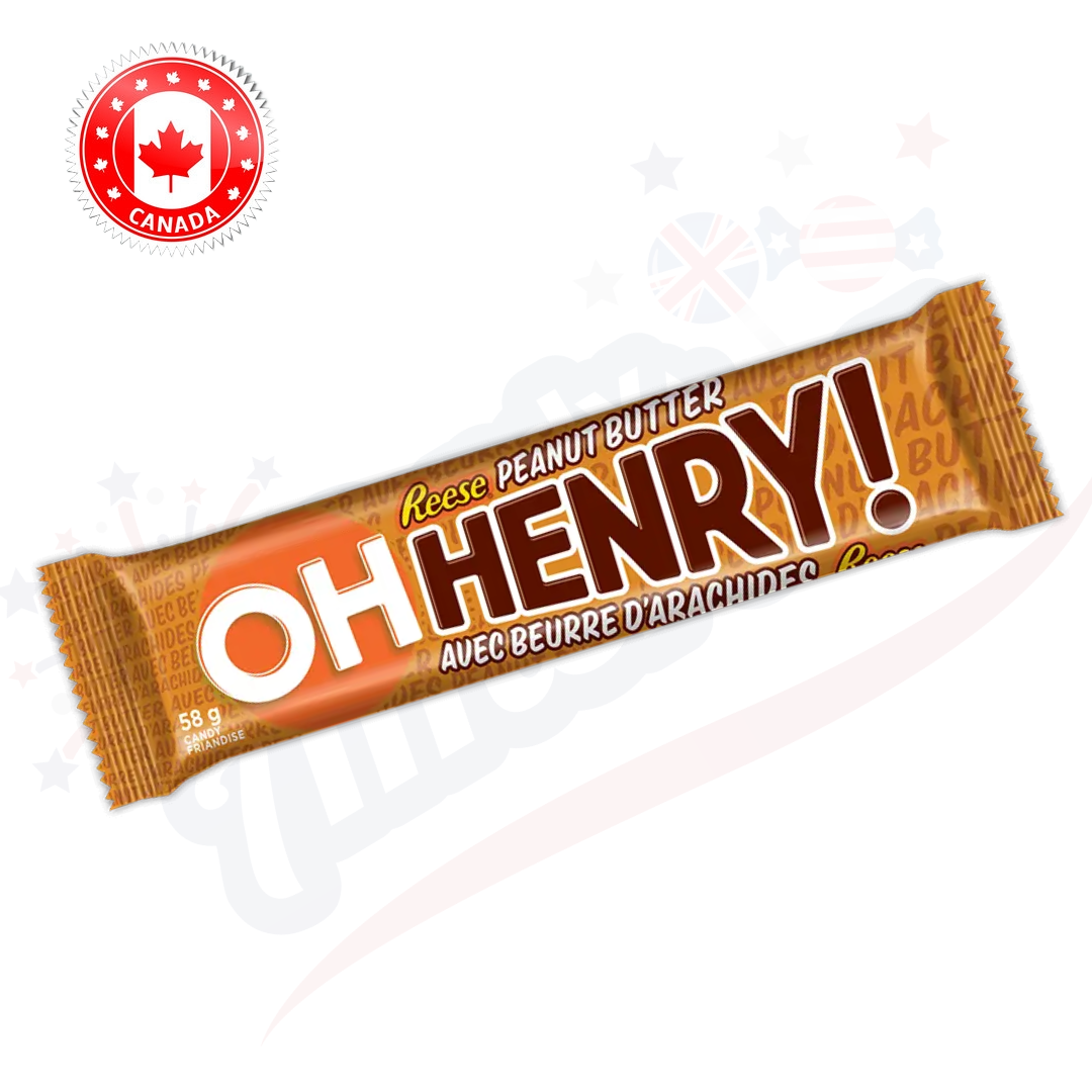 Hershey Oh Henry! With Reese's Peanut Butter 58g (Canada)