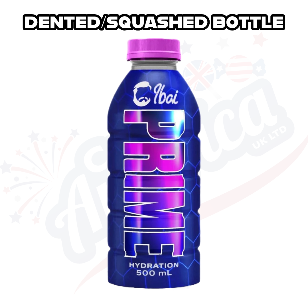 DENTED/SQUASHED BOTTLE Prime Hydration x Ibai Llanos Watermelon Candy Flavour 500ml Limited Edition