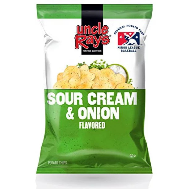 Uncle Rays Potato Chips Sour Cream & Onion 120g