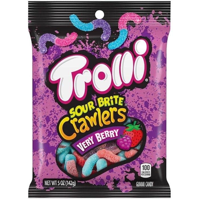 Trolli Sour Brite Crawlers Verry Berry 141g