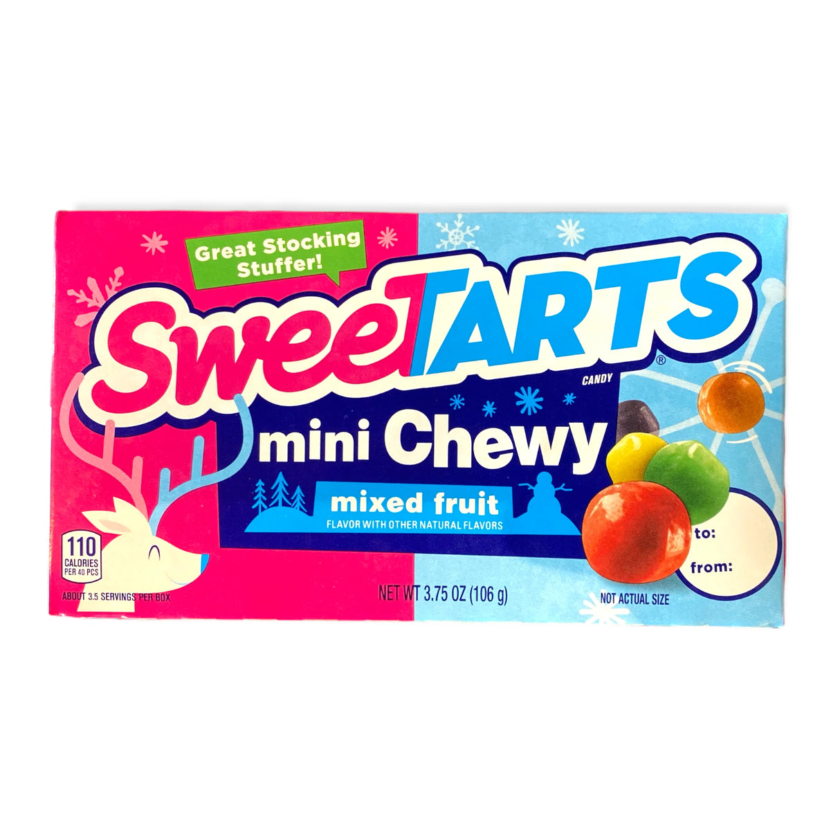 Sweetarts Xmas Mini Chewy Mixed Fruit 106g