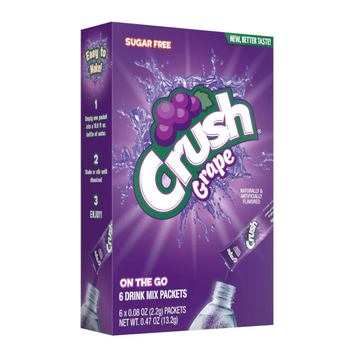 Crush Grape Singles to Go 13.2g (6 Pack)