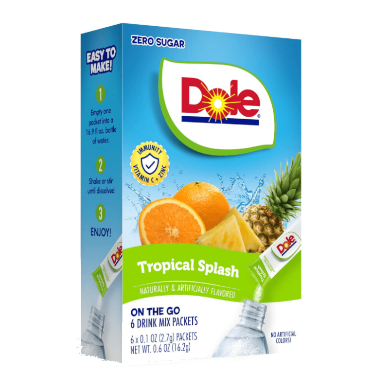 Dole Tropical Splash Singles to Go 16.2g (6 Pack)