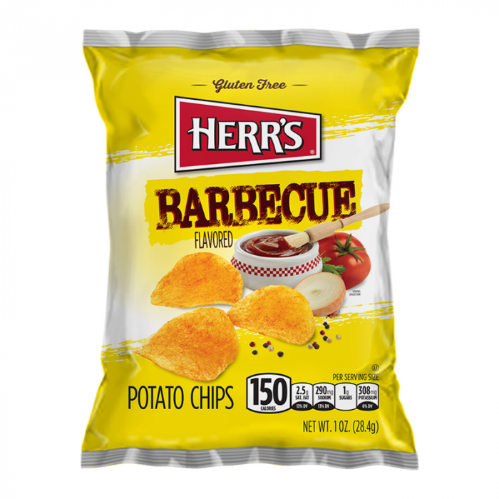 Herrs Barbeque Potato Chips 28g