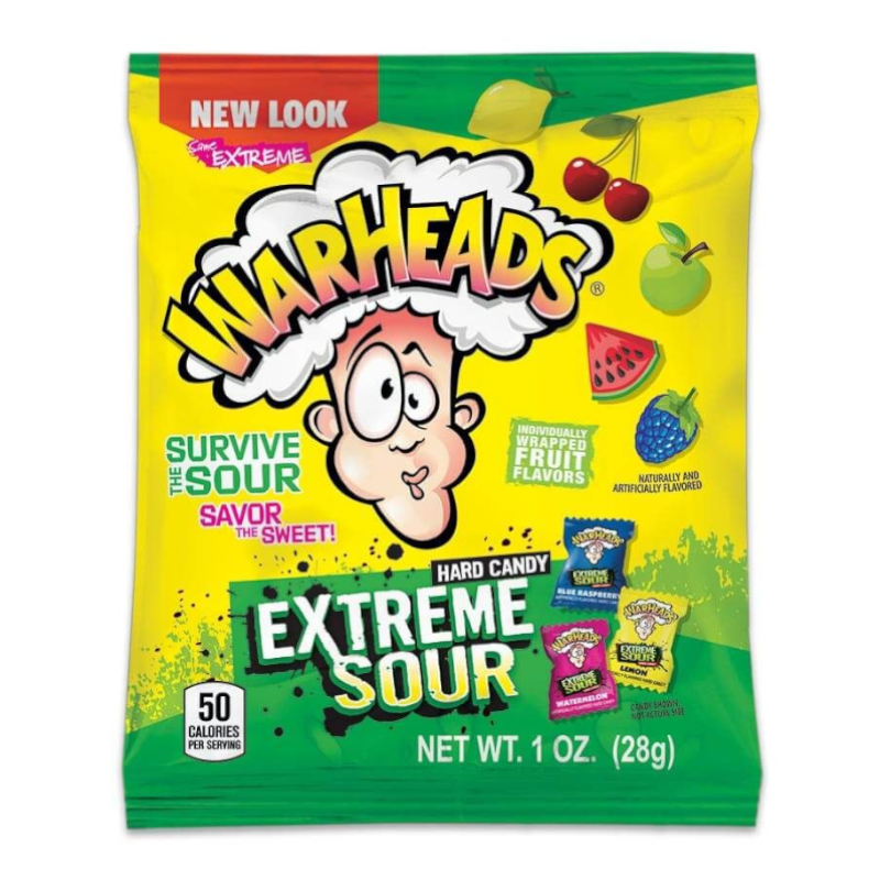 Warheads Extreme Sour Hard Candy 28g