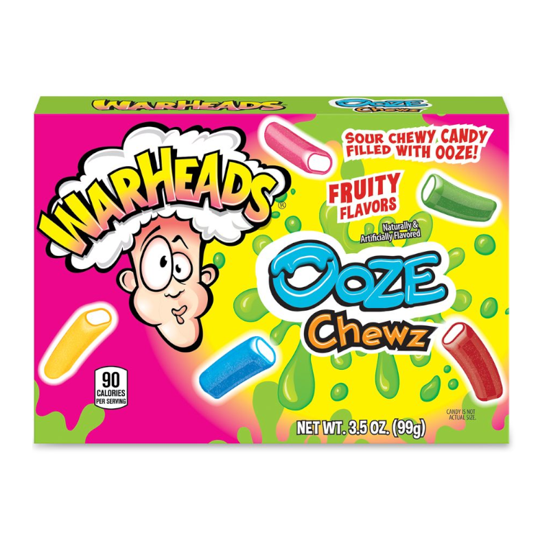 Warheads Sour Ooze Chewz Theatre Box 99g